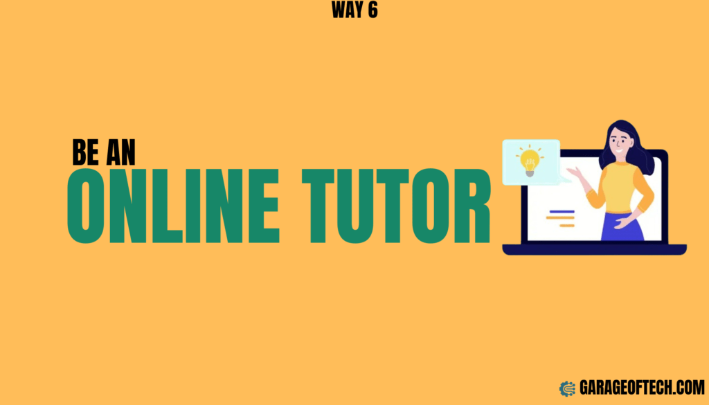 Be An Online Tutore