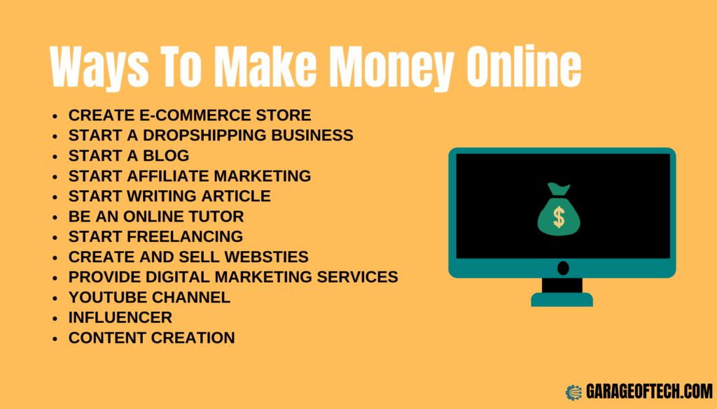 Ways To Make Money Online