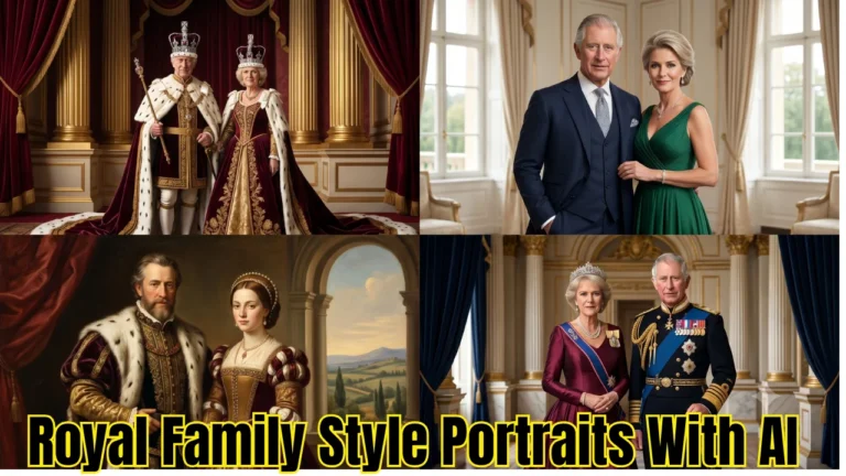 Transform Couple Photos to Royal Family Style Portraits With AI